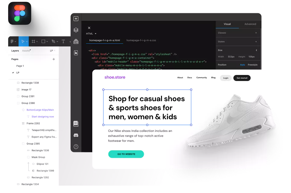 low-code website editor